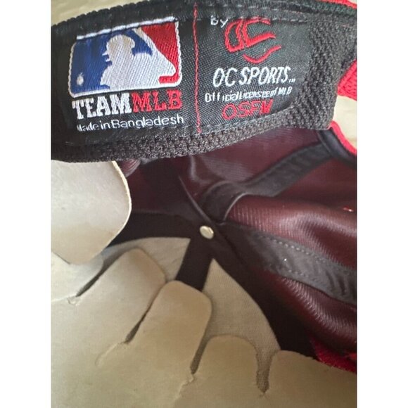 Los Angeles Angels Adjustable Red Baseball Cap By OC Sports - Picture 5 of 6